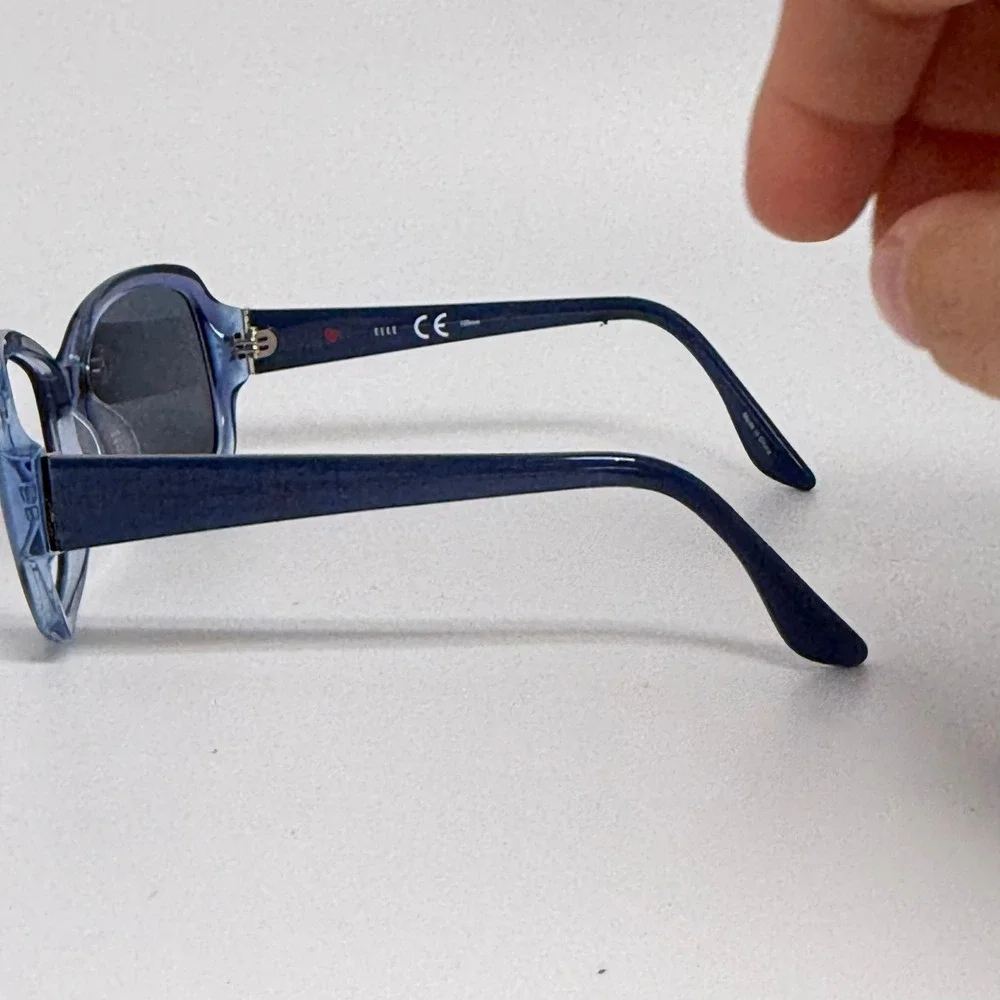 Elle EL14807 BL Blue Oval Eyeglass Frames 56-15-135mm Womens Glasses
